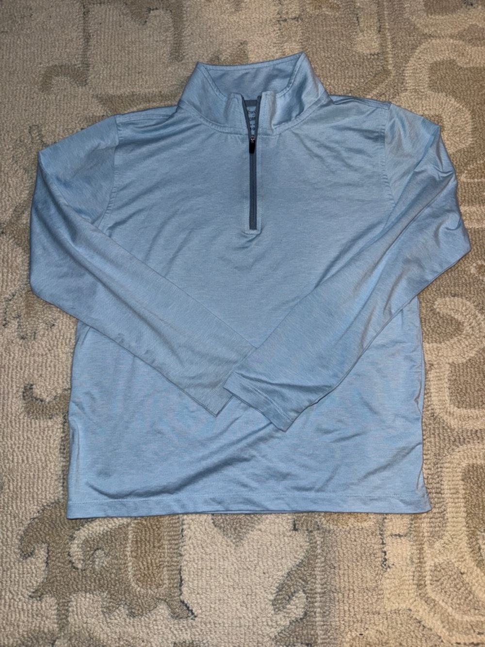 Boy’s Light Blue Performance Quarter-Zip Pullover